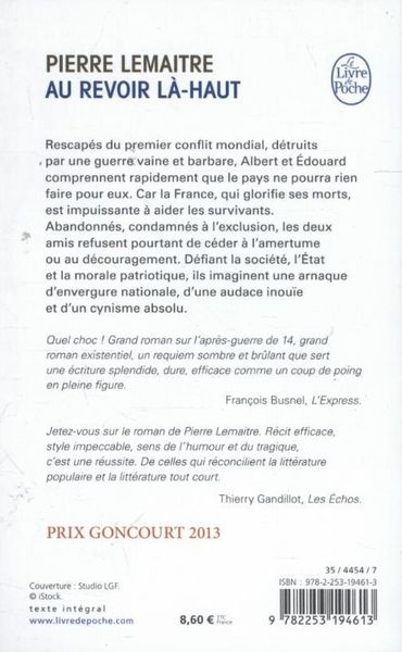 Produktbild: Au revoir l&agrave;-haut