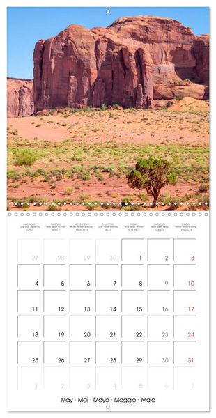 Produktbild: Monument Valley &ndash; Gorgeous Scenic Views (Wall Calendar 2026 12 &times; 12 Inch) CALVENDO 12 Month Wall Calendar