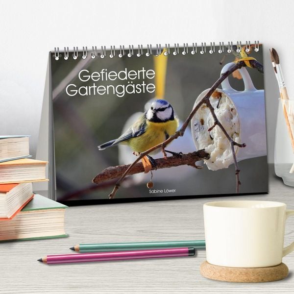 Produktbild: Gefiederte Garteng&auml;ste (Tischkalender 2026 DIN A5 quer), CALVENDO Monatskalender