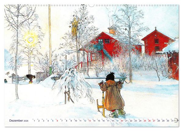 Produktbild: Schwedens heile Welt (hochwertiger Premium Wandkalender 2026 DIN A2 quer), Kunstdruck in Hochglanz