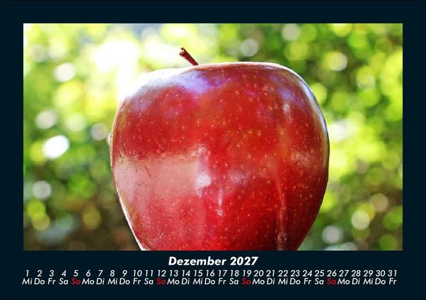 Produktbild: Obstkalender 2027 Fotokalender DIN A5