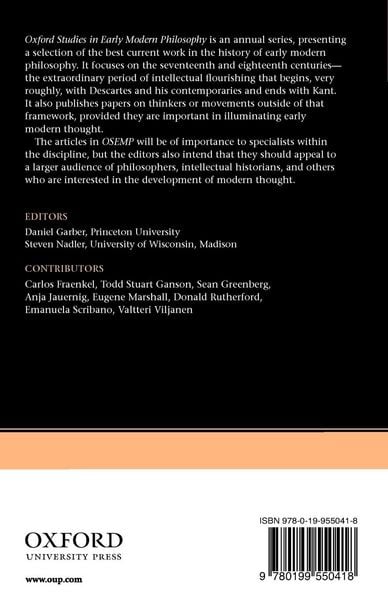 Produktbild: Oxford Studies in Early Modern Philosophy, Volume IV