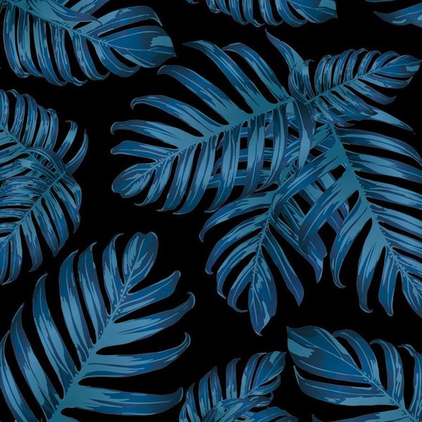 Produktbild: Easy Bag Round XL Philodendron blue