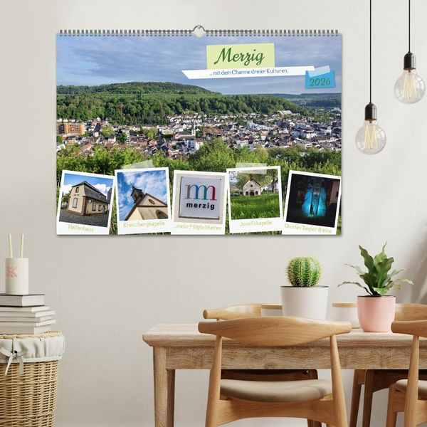 Produktbild: Merzig - Charme dreier Kulturen (Wandkalender 2026 DIN A2 quer), CALVENDO Monatskalender