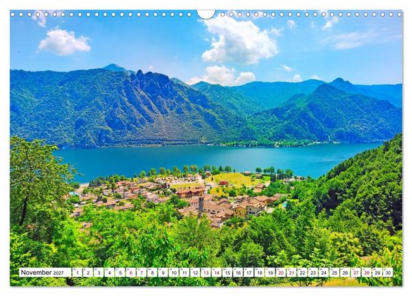 Produktbild: Der Idrosee in der Lombardei (Wandkalender 2027 DIN A3 quer), CALVENDO Monatskalender