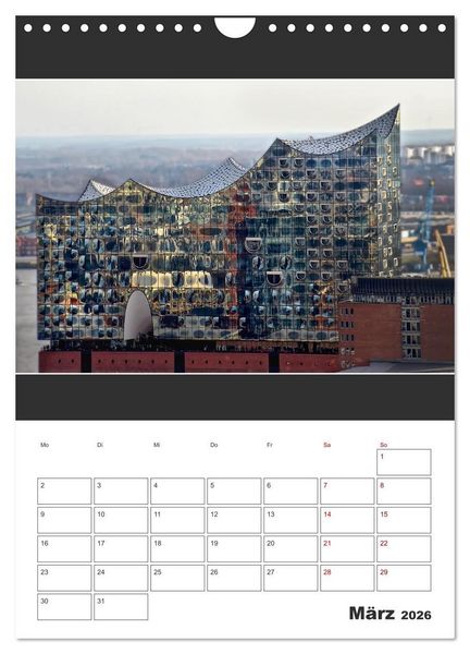 Produktbild: Spitze! Elbphilharmonie Hamburg 2026 (Wandkalender 2026 DIN A4 hoch), CALVENDO Monatskalender