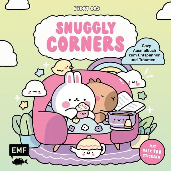 Produktbild: Snuggly Corners &ndash; Cozy Ausmalbuch zum Entspannen und Tr&auml;umen