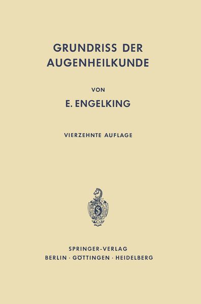 Produktbild: Grundri&szlig; der Augenheilkunde f&uuml;r Studierende