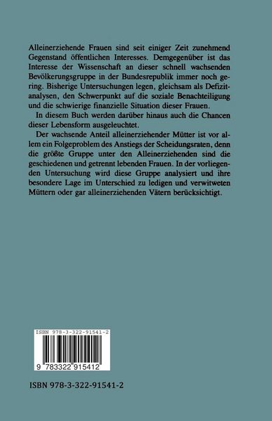 Produktbild: Alleinerziehende Frauen