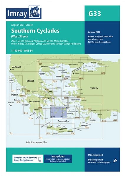 Produktbild: G33 Southern Cyclades (West Sheet)