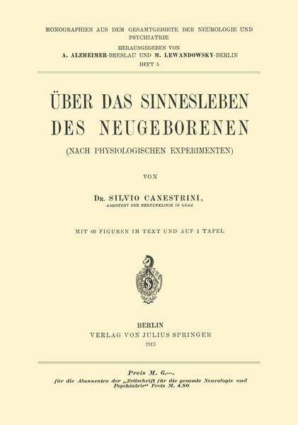 Produktbild: &Uuml;ber das Sinnesleben des Neugeborenen