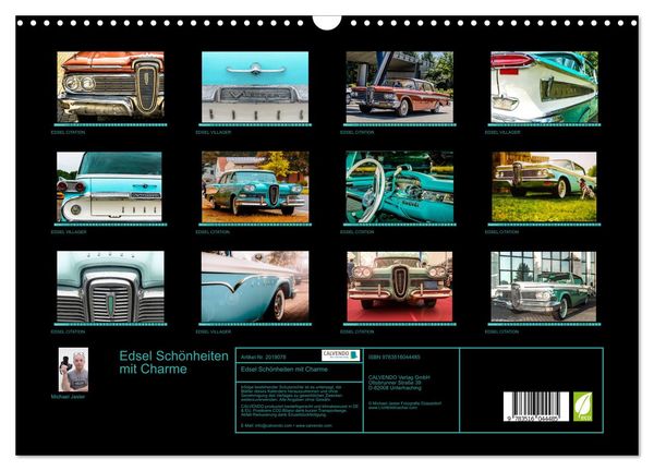 Produktbild: Edsel Sch&ouml;nheiten mit Charme (Wandkalender 2026 DIN A3 quer), CALVENDO Monatskalender