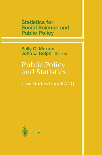 Produktbild: Public Policy and Statistics