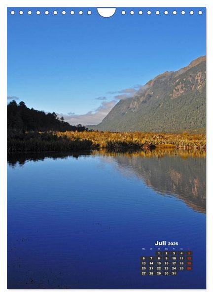 Produktbild: Reise durch Neuseeland (Wandkalender 2026 DIN A4 hoch), CALVENDO Monatskalender