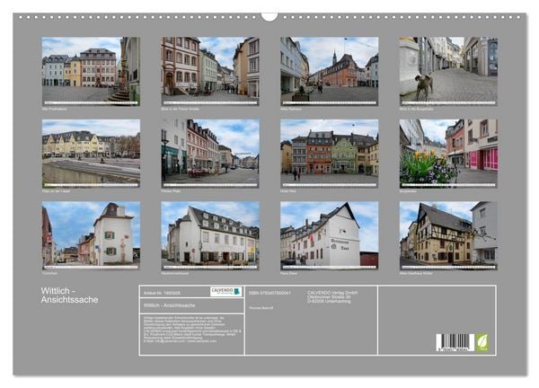 Produktbild: Wittlich - Ansichtssache (Wandkalender 2026 DIN A2 quer), CALVENDO Monatskalender