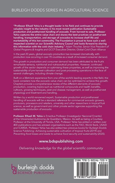 Produktbild: Sustainable production and postharvest handling of avocado