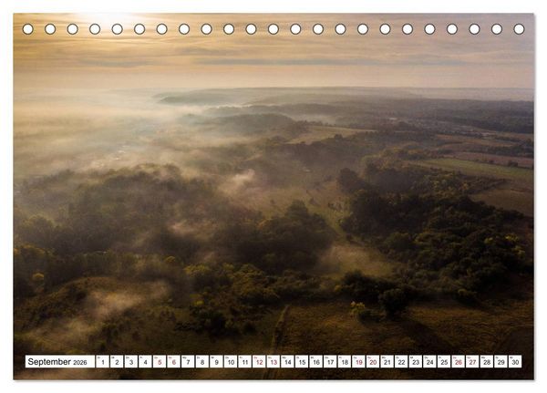 Produktbild: Ostbrandenburg von oben (Tischkalender 2026 DIN A5 quer), CALVENDO Monatskalender