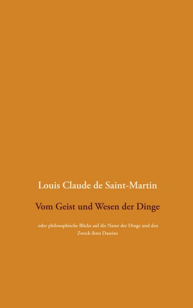 Produktbild: Vom Geist und Wesen der Dinge