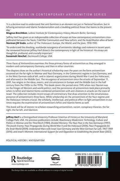 Produktbild: Three Faces of Antisemitism