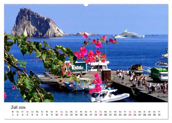 Produktbild: Sizilien - der Osten und die Liparischen Inseln (hochwertiger Premium Wandkalender 2026 DIN A2 quer), Kunstdruck in Hochglanz