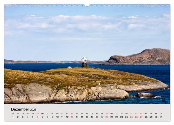 Produktbild: Mit den Hurtigruten unterwegs (hochwertiger Premium Wandkalender 2026 DIN A2 quer), Kunstdruck in Hochglanz
