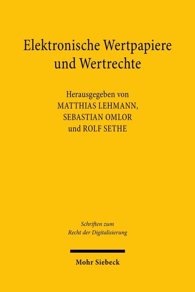 Produktbild: Elektronische Wertpapiere und Wertrechte