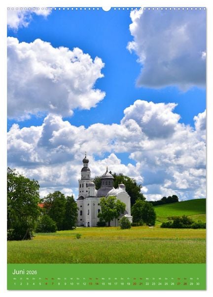 Produktbild: Malerische Kirchen und Kapellen (Wandkalender 2026 DIN A2 hoch), CALVENDO Monatskalender