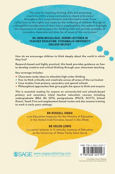 Produktbild: Teaching Creative and Critical Thinking in Schools
