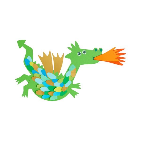 Produktbild: HABA 2013238 - SachenMacher DIY: Klebebild Drachen, Bastelset