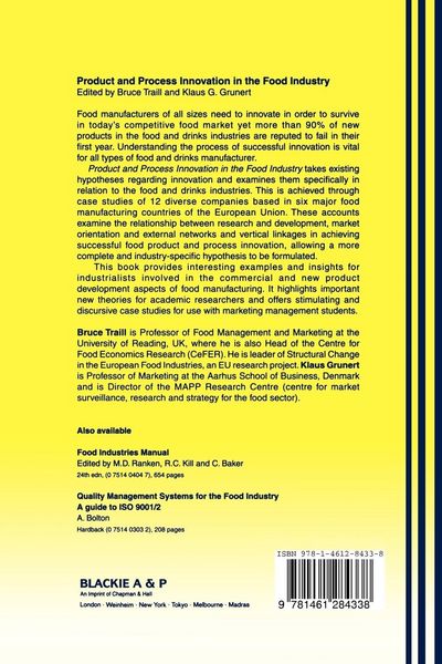 Produktbild: Products and Process Innovation in the Food Industry