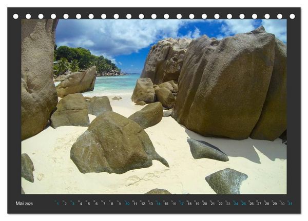 Produktbild: Seychellen - Der Garten Eden im Indischen Ozean (Tischkalender 2026 DIN A5 quer), CALVENDO Monatskalender