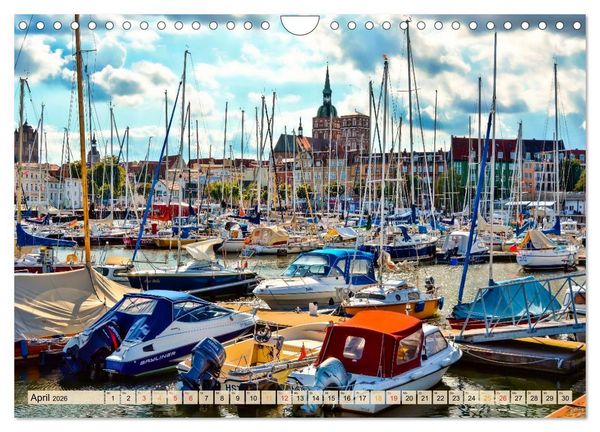 Produktbild: Sch&ouml;ne H&auml;fen in Deutschland von Greetsiel bis Lindau (Wandkalender 2026 DIN A4 quer), CALVENDO Monatskalender