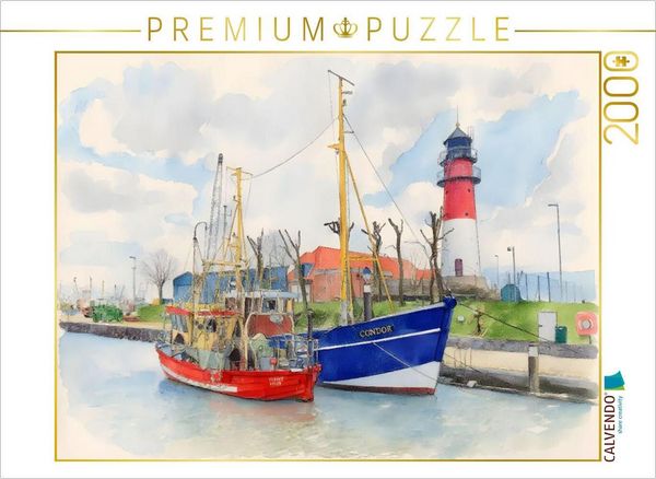 CALVENDO Puzzle Büsum | 2000 Teile Lege-Größe 90x67cm Foto-Puzzle für glückliche Stunden