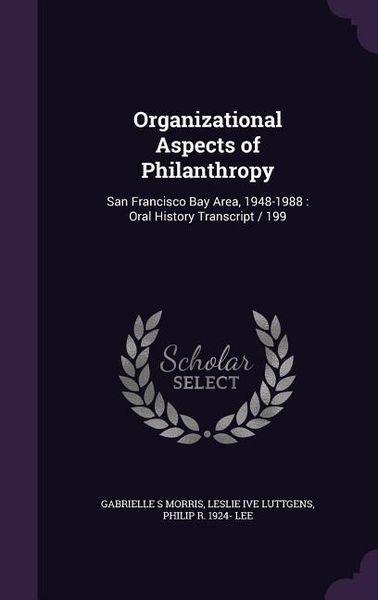 Produktbild: Organizational Aspects of Philanthropy