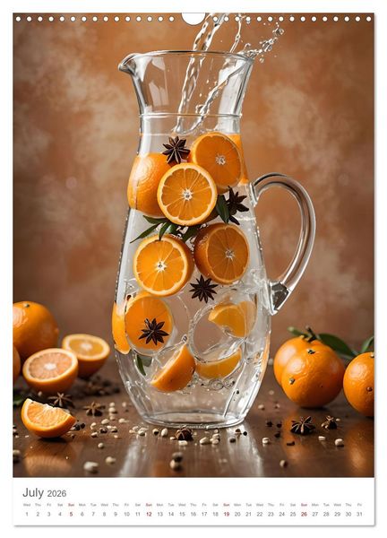 Produktbild: Pure refreshment - Infused water (Wall Calendar 2026 DIN A3 portrait), CALVENDO 12 Month Wall Calendar