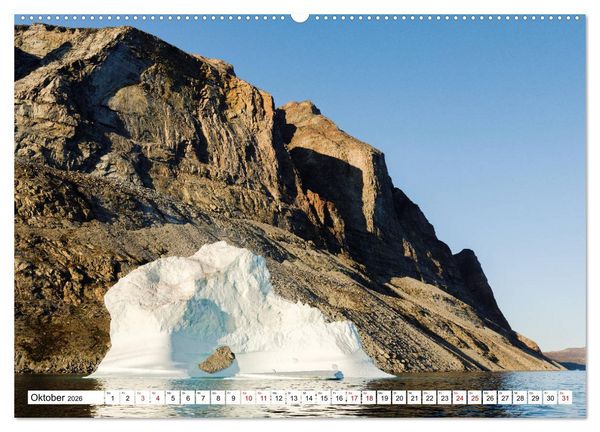 Produktbild: Eisberge - Gr&ouml;nlands magische Eisgestalten (hochwertiger Premium Wandkalender 2026 DIN A2 quer), Kunstdruck in Hochglanz