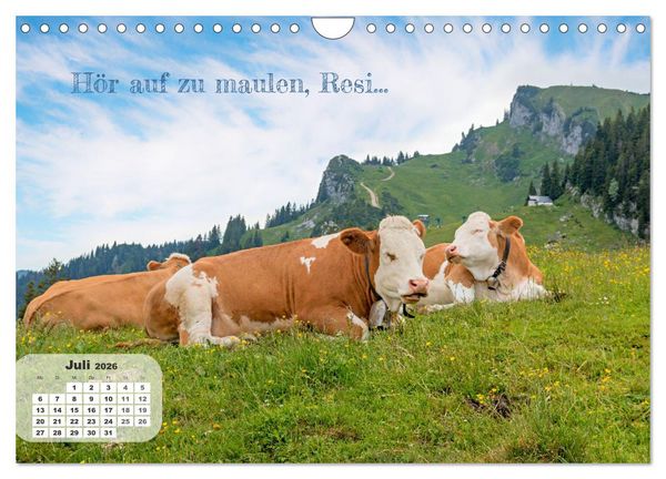 Produktbild: Tierisch und Heiter - Das Leben geht weiter 2026 (Wandkalender 2026 DIN A4 quer), CALVENDO Monatskalender