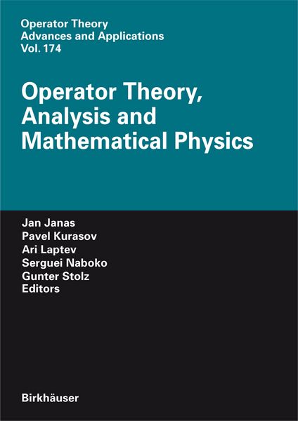 Produktbild: Operator Theory, Analysis and Mathematical Physics