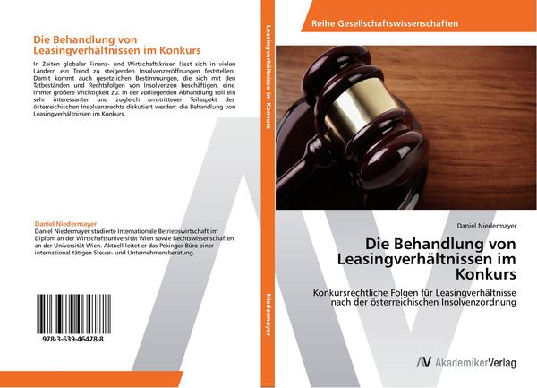 Produktbild: Die Behandlung von Leasingverh&auml;ltnissen im Konkurs