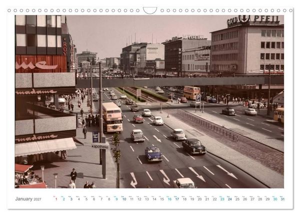 Produktbild: Berlin - Vintage Views (Wall Calendar 2027 DIN A3 landscape), CALVENDO 12 Month Wall Calendar