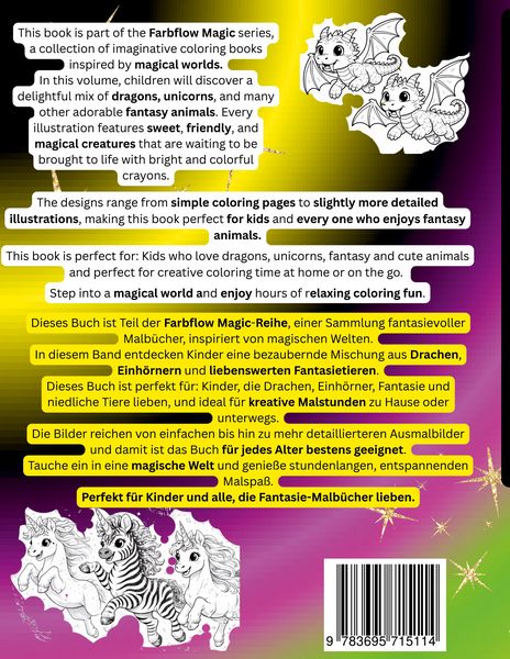 Produktbild: Farbflow Magic- Fantasy animals - Fantasie Tiere