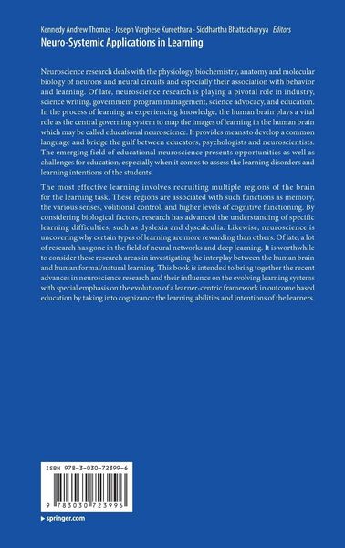 Produktbild: Neuro-Systemic Applications in Learning
