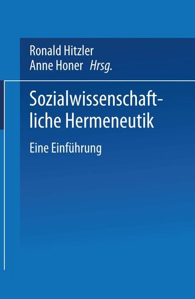Produktbild: Sozialwissenschaftliche Hermeneutik