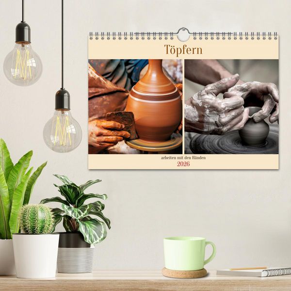 Produktbild: T&ouml;pfern arbeiten mit den H&auml;nden (Wandkalender 2026 DIN A4 quer), CALVENDO Monatskalender