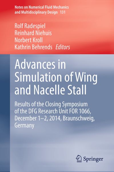 Produktbild: Advances in Simulation of Wing and Nacelle Stall