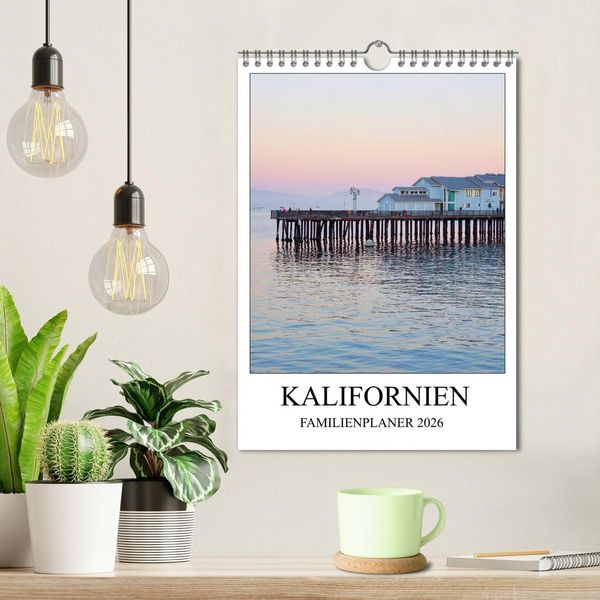 Produktbild: Kalifornien - Familienplaner 2026 (Wandkalender 2026 DIN A4 hoch), CALVENDO Monatskalender