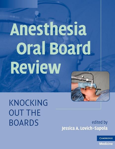 Produktbild: Lovich-Sapola, J: Anesthesia Oral Board Review