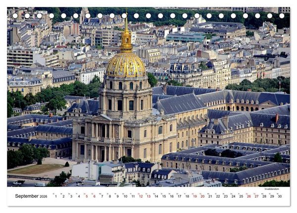 Produktbild: Paris - zwischen gestern und morgen (Tischkalender 2026 DIN A5 quer), CALVENDO Monatskalender