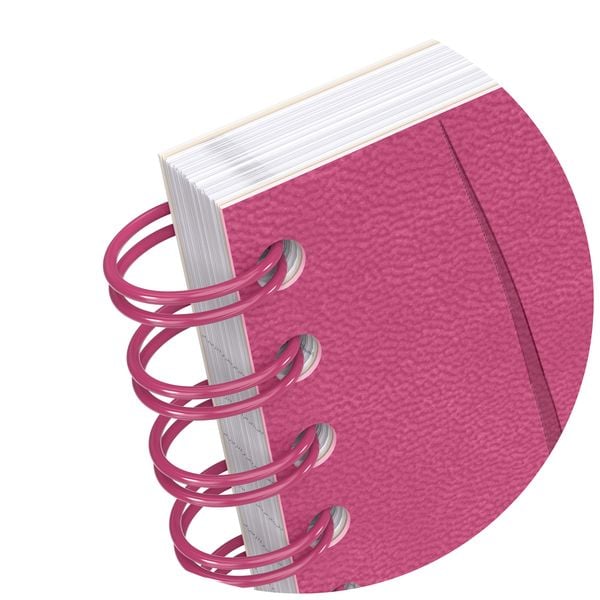 Produktbild: Oxford Spiralbuch Signature A5, 5mm kariert, mit flexiblem Cover, 80 Blatt, Optik Paper&reg;, SCRIBZEE&reg; kompatibel, fuchsia