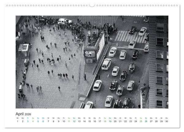 Produktbild: New York in schwarz weiss (Wandkalender 2026 DIN A2 quer), CALVENDO Monatskalender